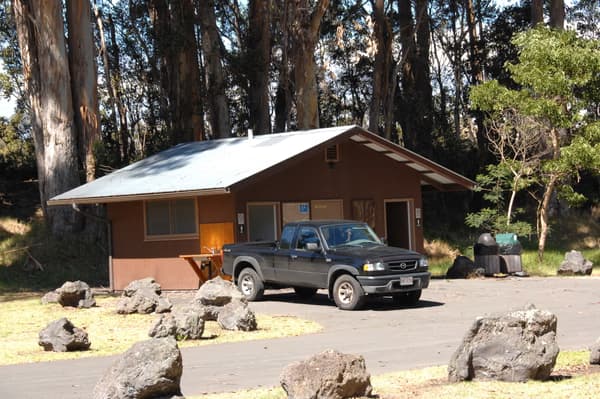 Restrooms at Nāmakanipaio Campground - NPS/S. Geiger
