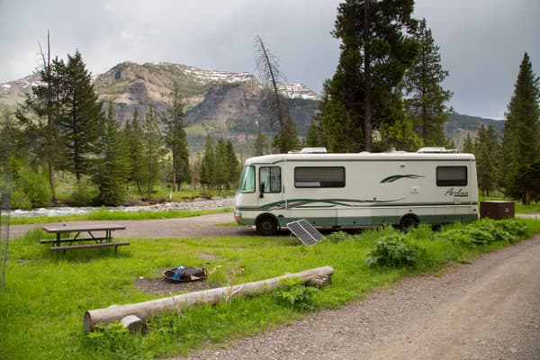 RV at campsite - NPS / Neal Herbert