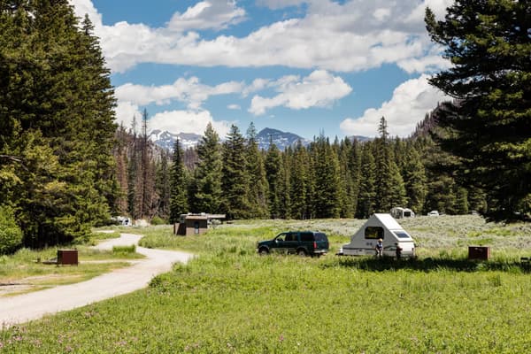 Campsites in the Slough Creek Campground - NPS / Jacob W. Frank