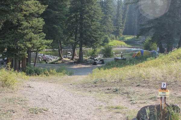 Campsite near stream. - NPS