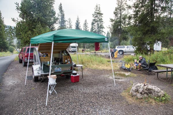 Campsites at the Pebble Creek Campground - NPS / Neal Herbert